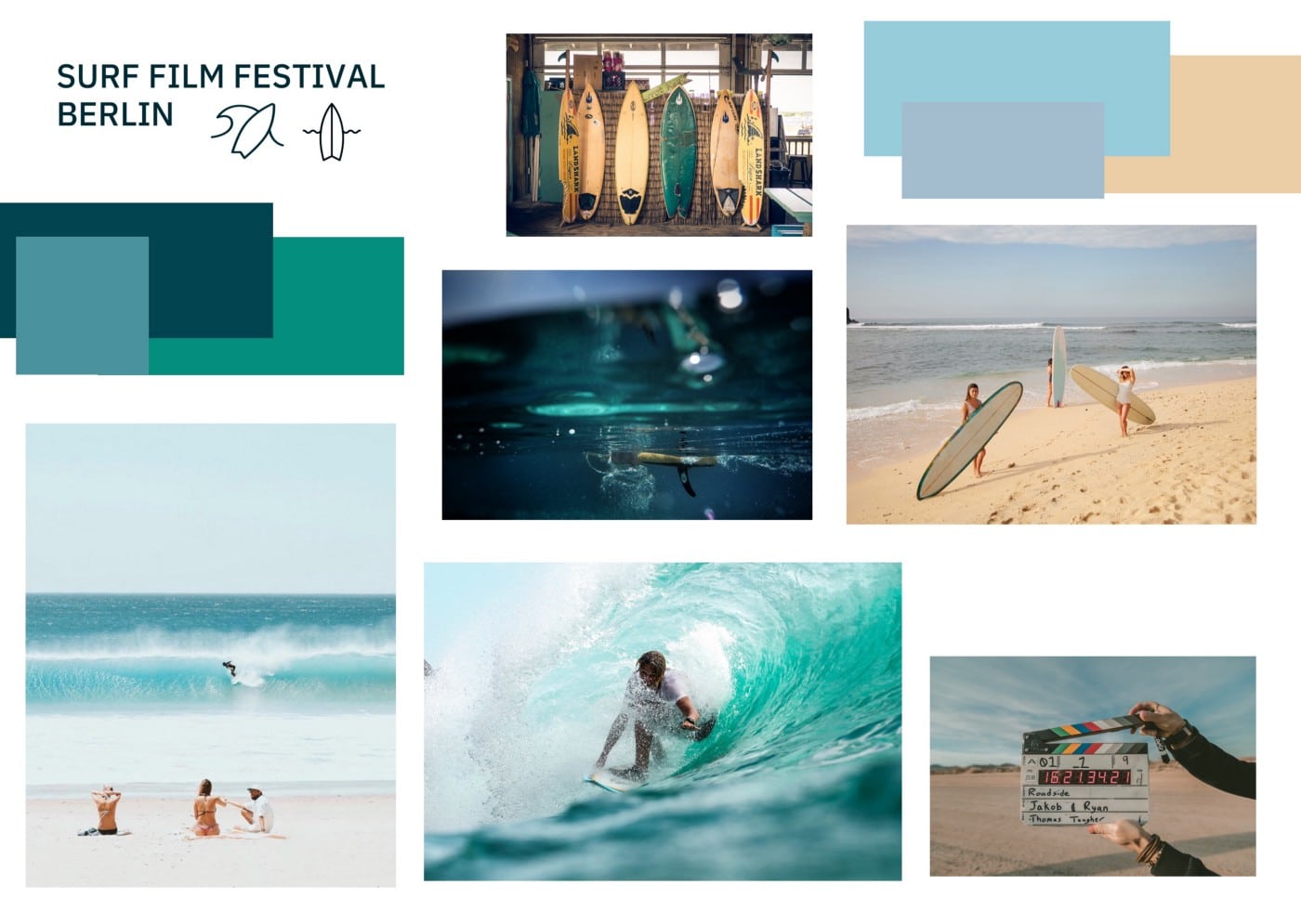 Beach Scenes and Surfboards: A Play of Colors